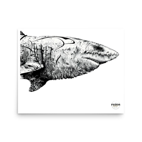 SHARK 5 16"x20" Print