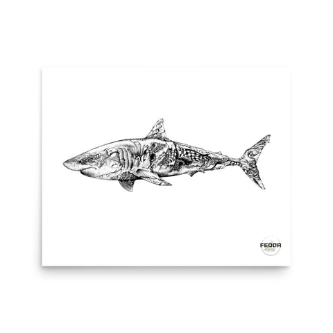 SHARK 3 16"x20" Print